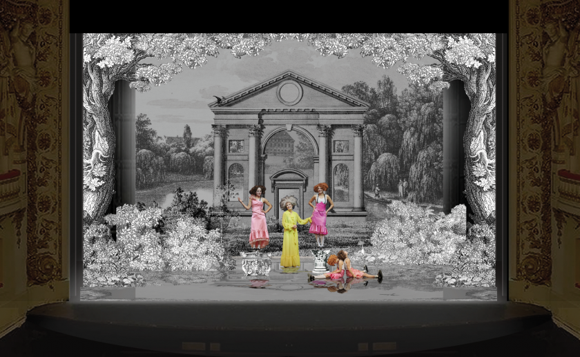 Candide, maquette décors © Christian Klein 2